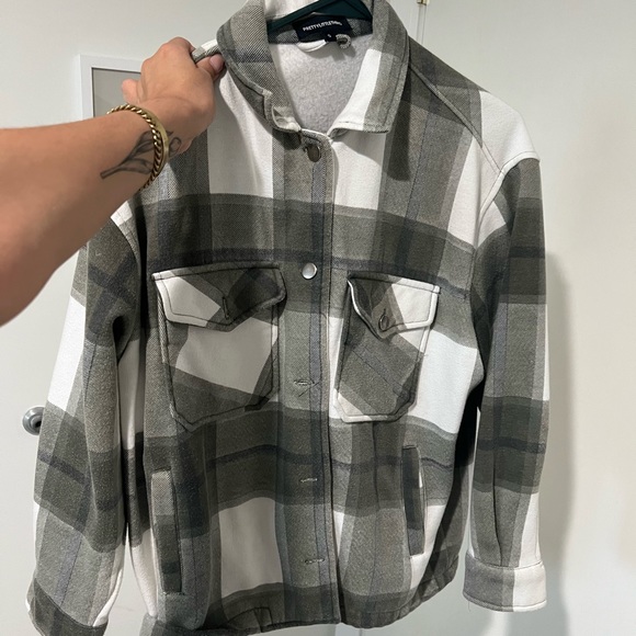 PrettyLittleThing Sweaters - Green shacket